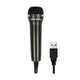 Thredo USB microfoon voor Nintendo Switch, Wii, Wii U, PS2, PS3, PS4, Microsoft Xbox 360, Xbox One en PC (Guitar Hero, Singstar, Let's Sing, We Sing) - Zwart