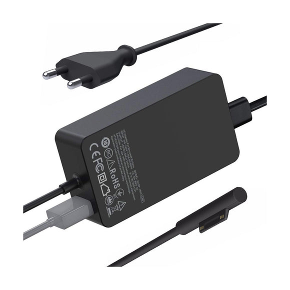 Thredo Oplader voor Microsoft Surface Go, Pro & Surface Book - 65W