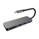 Thredo USB C Adapter Hub - HDMI 4K / SD en Micro SD Card / USB 3.0 en USB 2.0 / USB C - Voor laptop / macbook